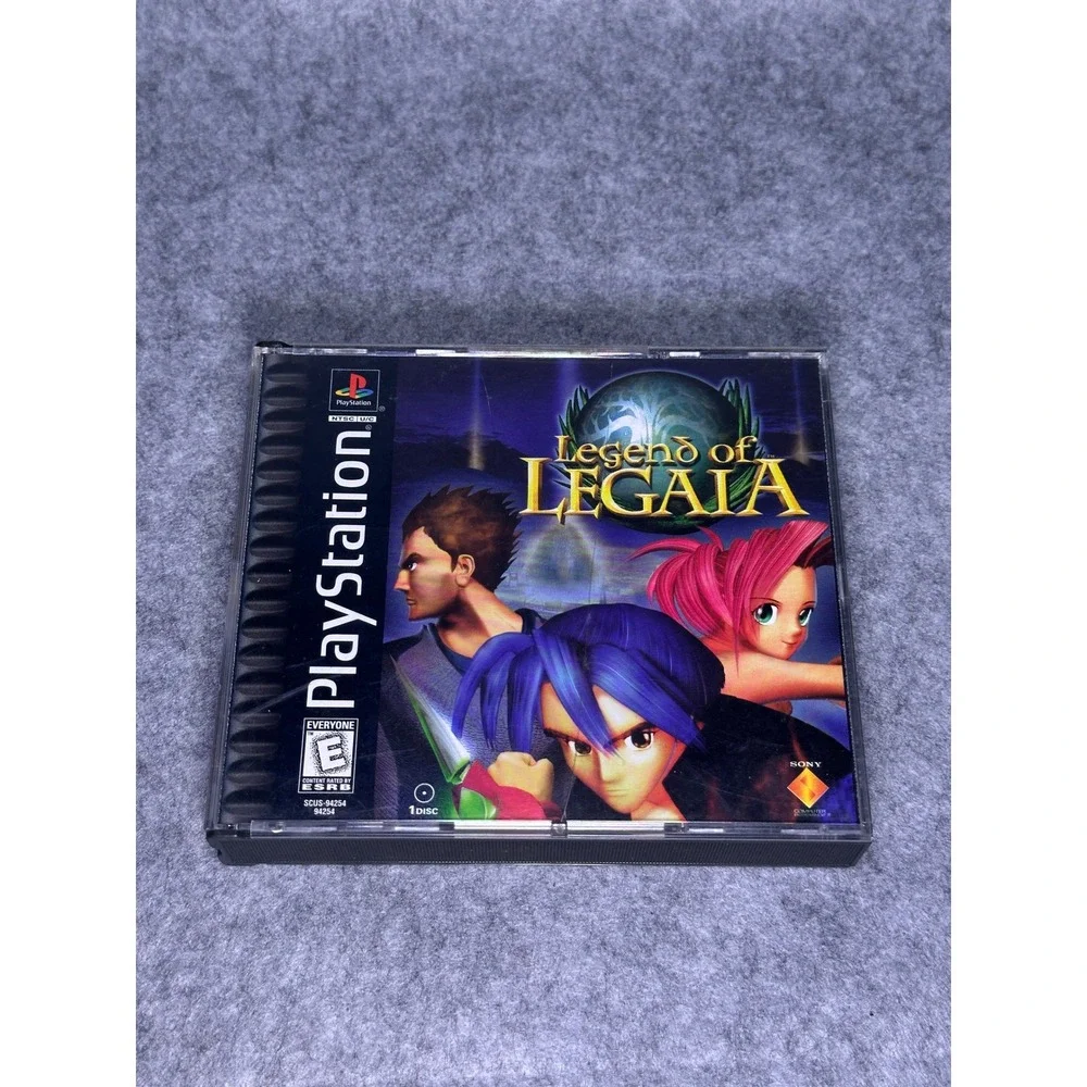 Legend of Legaia Sony PlayStation PS1 1998 RPG NTSC U/C SCUS-94254 Black Disc